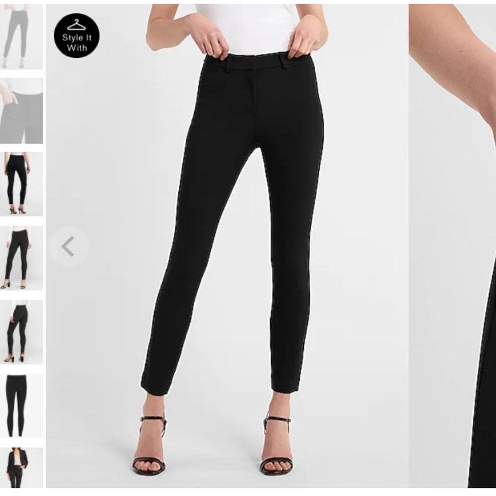 EXPRESS High Waisted Supersoft Twill Skinny Pant